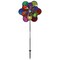 In the Breeze 2691 - 13 Inch Rainbow Sparkle Double Windee Wheelz Spinner - Colorful Wind Spinner for your Yard and Garden